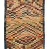 This is a beatufil nomadic afghan pattern hand made rug. It measures about 6 by 4 and is available for sale online or at our rug show room.
