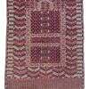 Vintage 4.9 by 3.8 turkeman hachlou hand made area rug