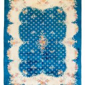 This is a beautiful Traditional Deco Aubosson Hand Made Area Rug that measures 9 by 12 feet.