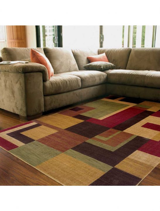 Allure 9A - Machien Woven area rug room sample