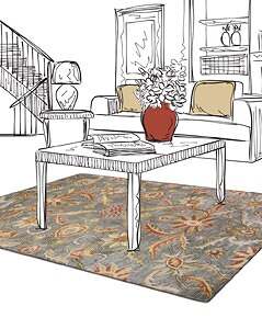 Jaunty Mansions Collection - Hand Tufted Rugs