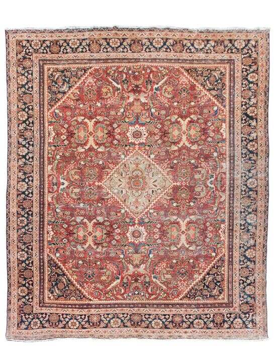 10 by 12 antique rug vintage persian iran rug