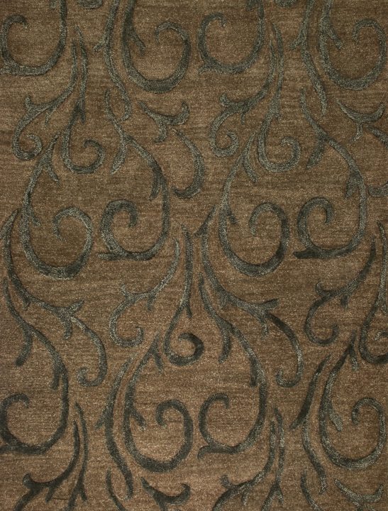 Vogue VO-28 Espresso hand tufted area rug affordable