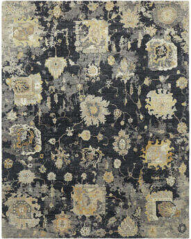 Oberoi OB-095 Black Ash Rug by Kalaty