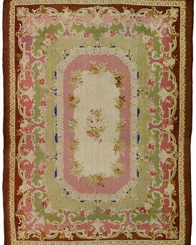 14×20 Antique Aubosson Rug AE-18700 Circa 1880’s Rare Antique